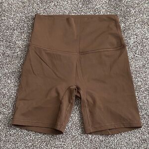 Free Spirit Outlet Seamless Mini Bikers Shorts Brown 6”